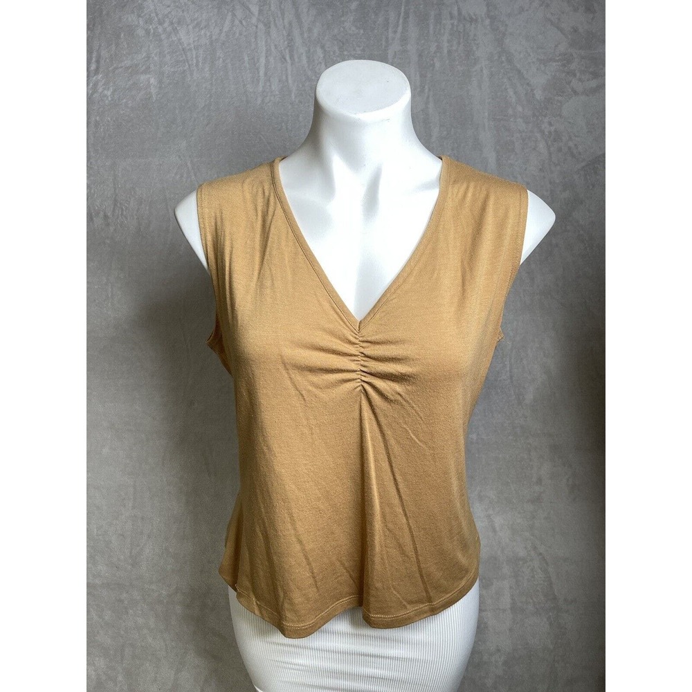 Vintage Baranda Sleeveless Gold Tank Size Large